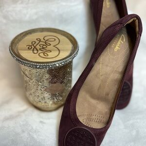 New Clarks Candra Blush Burgundy/Aubergine
Comfort Flats 8M